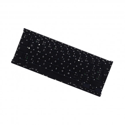 Apple MacBook Air 13 A1237 Laptop Tastatur, tschechisch schwarz / weiß / silber ohne Rahmen, ohne Hintergrundbeleuchtung