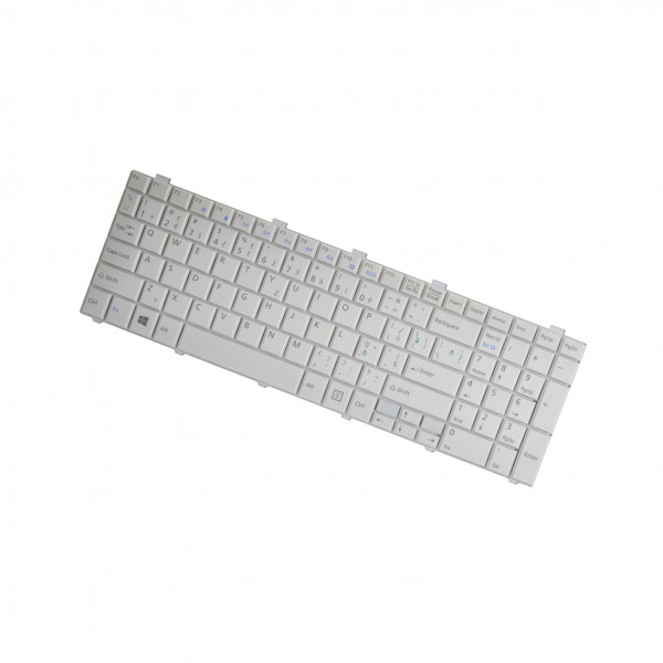 Fujitsu Siemens LIFEBOOK AH531 Laptop Tastatur, CZ / SK Weiß, ohne Hintergrundbeleuchtung, mit Rahmen