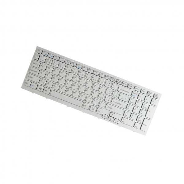 Sony Vaio PCG-71C11L Laptop Tastatur, CZ / SK Weiß, ohne Hintergrundbeleuchtung, mit Rahmen