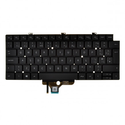 Dell Latitude 13 (7320) Laptop Tastatur, ohne Rahmen, schwarz CZ/SK, mit Hintergrundbeleuchtung