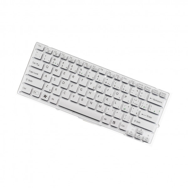 Sony Vaio PCG-41218L Laptop Tastatur, tschechisch weiß ohne Rahmen, ohne Hintergrundbeleuchtung