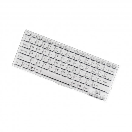 Sony Vaio PCG-41219L Laptop Tastatur, tschechisch weiß ohne Rahmen, ohne Hintergrundbeleuchtung