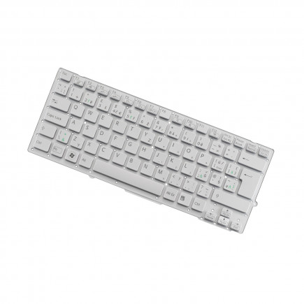 Sony Vaio PCG-41215L Laptop Tastatur, tschechisch weiß ohne Rahmen, ohne Hintergrundbeleuchtung