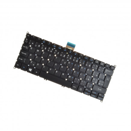 Acer Aspire One 725 Laptop Tastatur, ohne Rahmen, schwarz CZ/SK, mit Hintergrundbeleuchtung