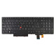 Kompatibilní Lenovo 01HX593 Laptop Tastatur, CZ / SK Schwarz, mit Hintergrundbeleuchtung, mit Rahmen
