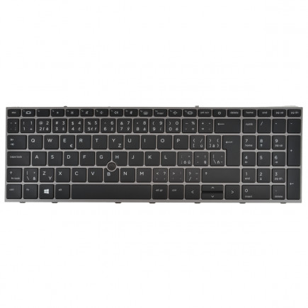 Kompatibilní M20128-001 Laptop Tastatur, CZ / SK Schwarz, Hintergrundbeleuchtete, mit Rahmen