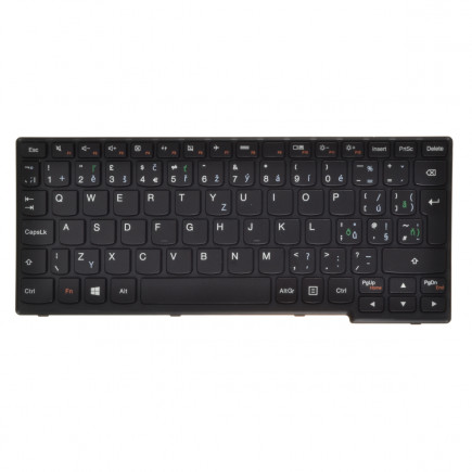 Kompatibilní Lenovo IdeaPad Yoga 11 Laptop Tastatur, CZ / SK Schwarz, ohne Hintergrundbeleuchtung, mit Rahmen