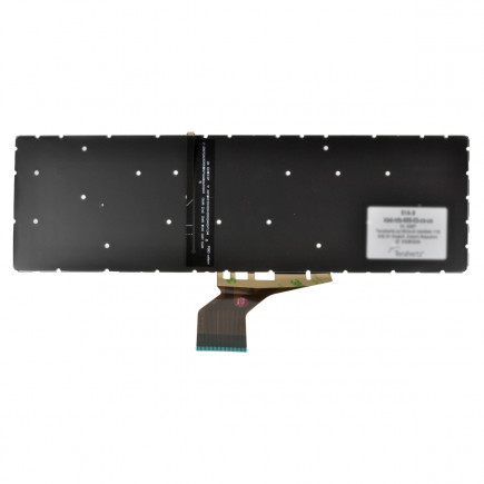 HP 15-DA Laptop Tastatur, mit Rahmen, silber CZ / SK