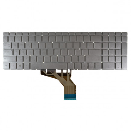 HP 15-DA Laptop Tastatur, mit Rahmen, silber CZ / SK