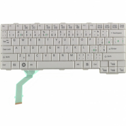 Fujitsu Siemens LIFEBOOK p771 Laptop Tastatur, CZ / SK Weiß, ohne Hintergrundbeleuchtung, mit Rahmen
