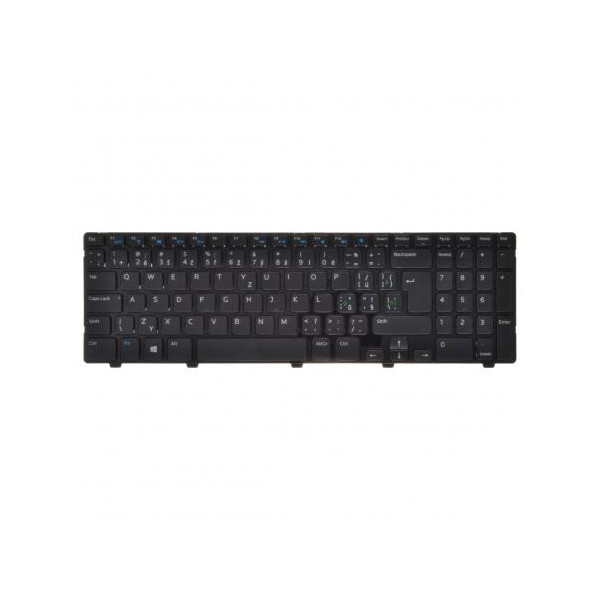 Dell Inspiron 15R-5521 Laptop Tastatur, CZ / SK Schwarz, ohne Hintergrundbeleuchtung, mit Rahmen