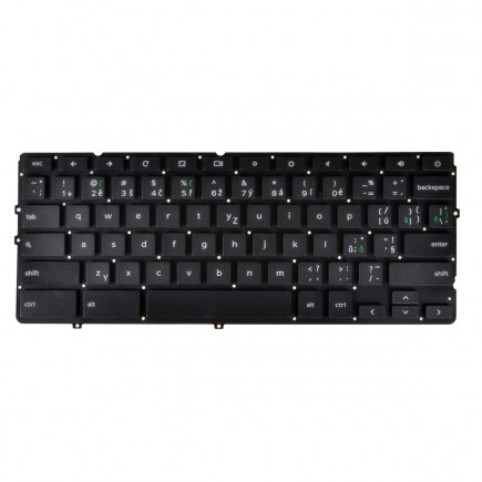 Dell ChromeBook 11 Laptop Tastatur, tschechisch schwarz ohne Rahmen, ohne Hintergrundbeleuchtung