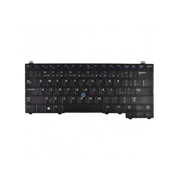 Dell Latitude E5440 Laptop Tastatur, CZ / SK Schwarz, Hintergrundbeleuchtete, mit Rahmen