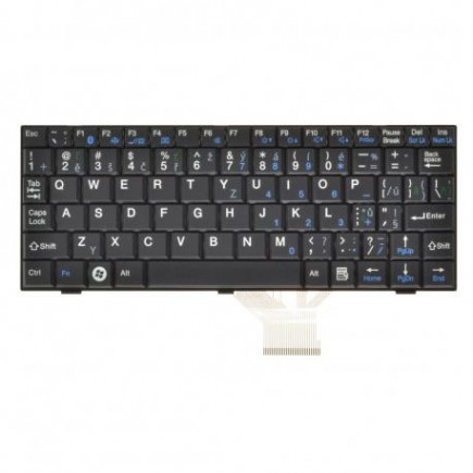 Fujitsu Siemens AMILO Mini Ui 3520 Laptop Tastatur, CZ / SK Schwarz, ohne Hintergrundbeleuchtung, mit Rahmen