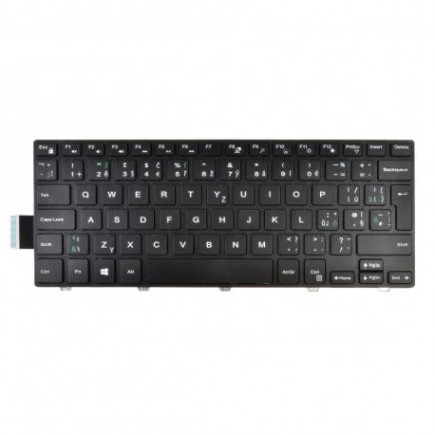 Dell Latitude 3450 Laptop Tastatur, CZ / SK Schwarz, ohne Hintergrundbeleuchtung, mit Rahmen