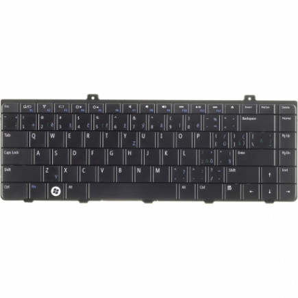 Dell Inspiron 1440 Laptop Tastatur, CZ / SK Schwarz, ohne Hintergrundbeleuchtung, mit Rahmen