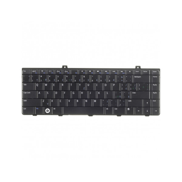 Dell Inspiron 1440 Laptop Tastatur, CZ / SK Schwarz, ohne Hintergrundbeleuchtung, mit Rahmen