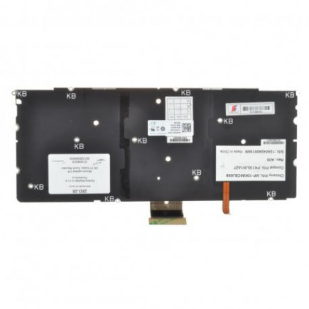 Dell XPS 14z-L412z Laptop Tastatur, ohne Rahmen, silber CZ/SK, mit Hintergrundbeleuchtung