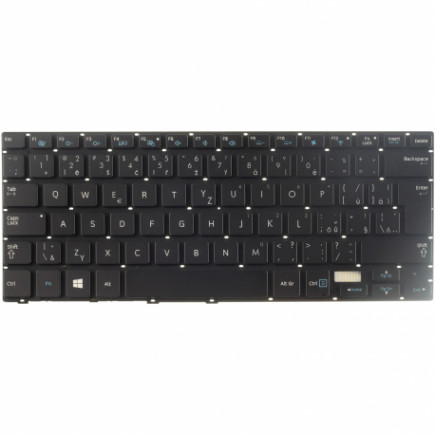Samsung NP730U3E Laptop Tastatur, ohne Rahmen, schwarz CZ/SK, mit Hintergrundbeleuchtung