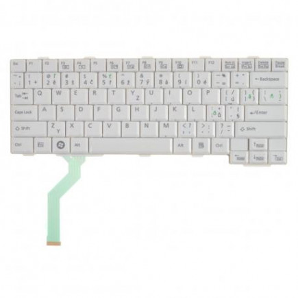 Fujitsu Siemens LIFEBOOK p701 Laptop Tastatur, CZ / SK Weiß, ohne Hintergrundbeleuchtung