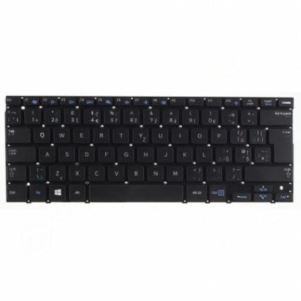 Samsung NP540U3C Laptop Tastatur, tschechisch schwarz ohne Rahmen, ohne Hintergrundbeleuchtung