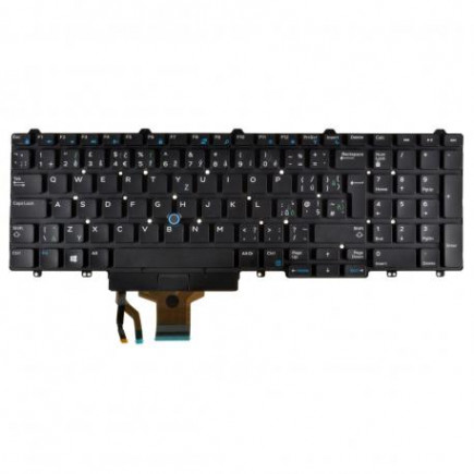 Dell Latitude 3350 Laptop Tastatur, tschechisch schwarz ohne Rahmen, ohne Hintergrundbeleuchtung