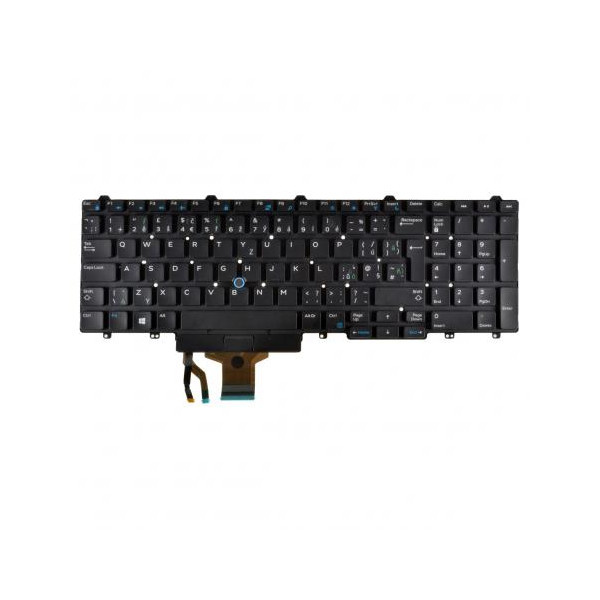Dell Latitude E5450 Laptop Tastatur, tschechisch schwarz ohne Rahmen, ohne Hintergrundbeleuchtung