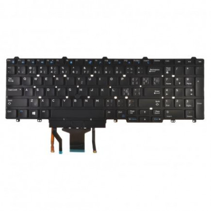 Dell Latitude 3340 Laptop Tastatur, ohne Rahmen, schwarz CZ/SK, mit Hintergrundbeleuchtung