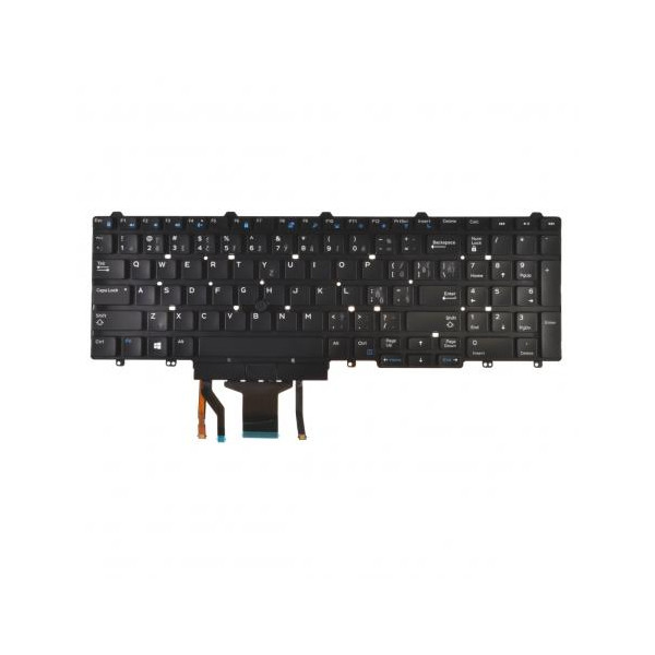 Dell Latitude 3350 Laptop Tastatur, ohne Rahmen, schwarz CZ/SK, mit Hintergrundbeleuchtung