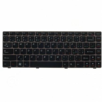 Lenovo B475 Laptop Tastatur, CZ / SK Grau, ohne Hintergrundbeleuchtung, mit Rahmen