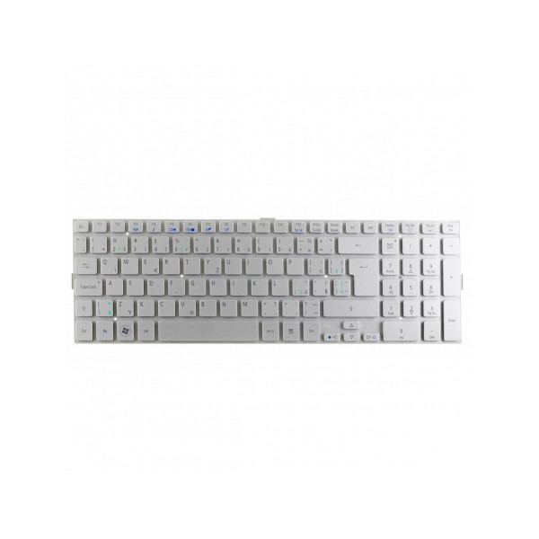 Acer Aspire 5943 Laptop Tastatur, tschechisch silber ohne Rahmen, ohne Hintergrundbeleuchtung