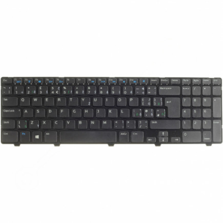 Dell Inspiron 15 3541 Laptop Tastatur, CZ / SK Schwarz, ohne Hintergrundbeleuchtung