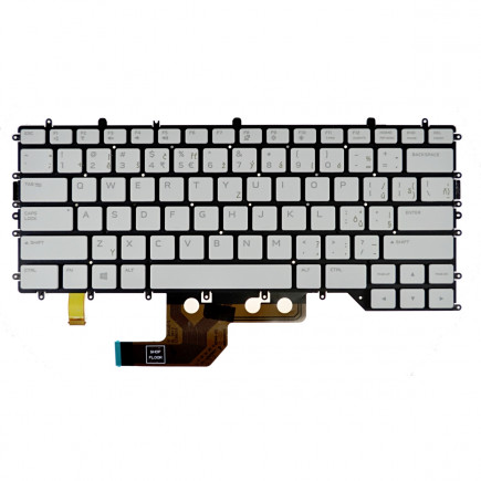 Dell AlienWare M15 R4 Laptop Tastatur, ohne Rahmen, weiß CZ/SK, mit Hintergrundbeleuchtung