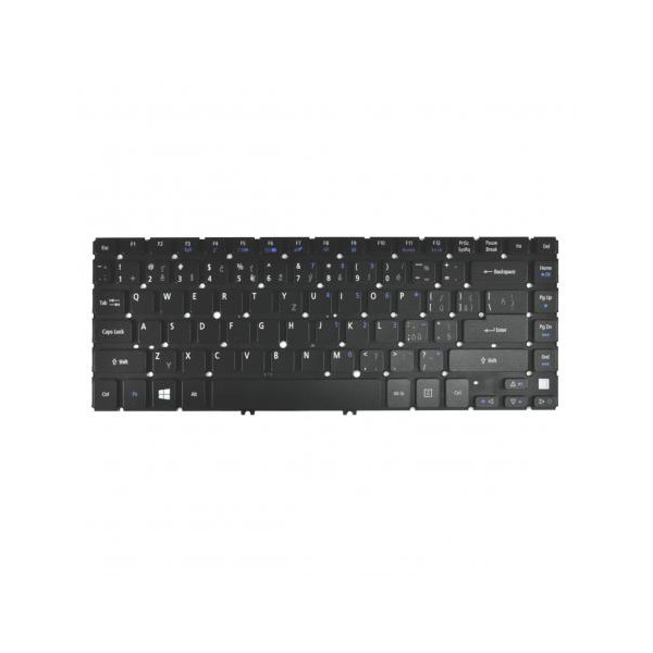 Acer Aspire V5-431 Laptop Tastatur, ohne Rahmen, schwarz CZ/SK, mit Hintergrundbeleuchtung
