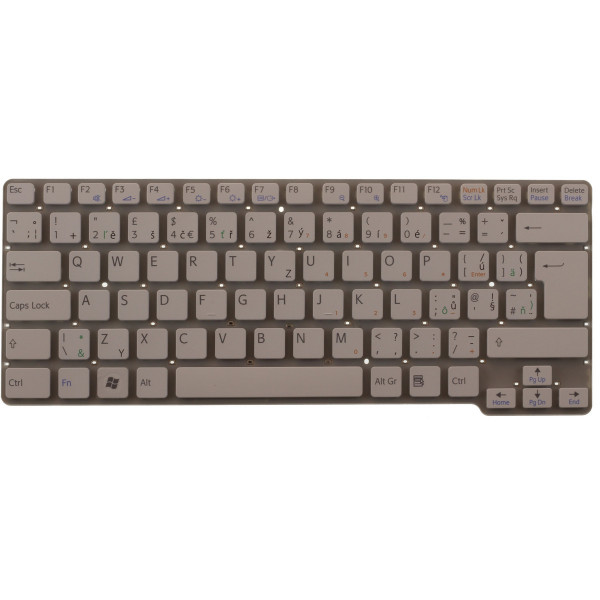 Sony Vaio PCG-61111M Laptop Tastatur, tschechisch weiß ohne Rahmen, ohne Hintergrundbeleuchtung