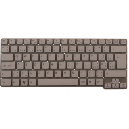 Sony Vaio PCG-61113T Laptop Tastatur, tschechisch weiß ohne Rahmen, ohne Hintergrundbeleuchtung