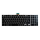 Toshiba Satellite L50-A-1FM (PSKK2E-08K08SGR) Laptop Tastatur, CZ / SK Schwarz / Weiß / Silber, Hintergrundbeleuchtete, mit Rahmen