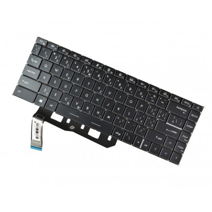 MSI CREATOR Z16 A11UET-093CZ Laptop Tastatur, ohne Rahmen, schwarz CZ/SK, mit Hintergrundbeleuchtung