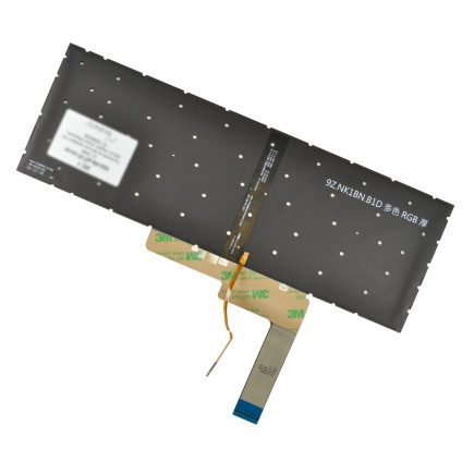 MSI ALPHA 17 B5EEK Laptop Tastatur, ohne Rahmen, schwarz CZ/SK, mit Hintergrundbeleuchtung