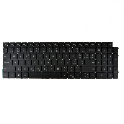 Dell Inspiron 15 3530 Laptop Tastatur, ohne Rahmen, schwarz CZ/SK, mit Hintergrundbeleuchtung
