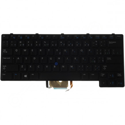 Dell Latitude E6430u Laptop Tastatur, CZ / SK Schwarz, ohne Hintergrundbeleuchtung, mit Rahmen