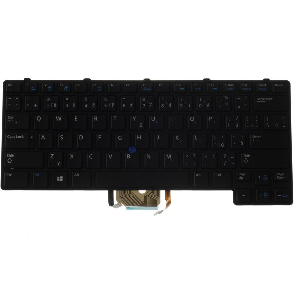Dell Latitude E6430u Laptop Tastatur, CZ / SK Schwarz, ohne Hintergrundbeleuchtung, mit Rahmen
