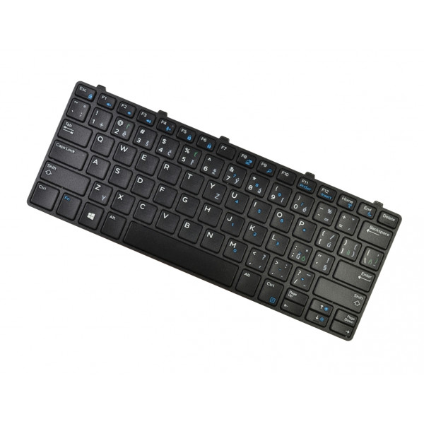 Dell Latitude 3180 Laptop Tastatur, CZ / SK Schwarz, ohne Hintergrundbeleuchtung, mit Rahmen