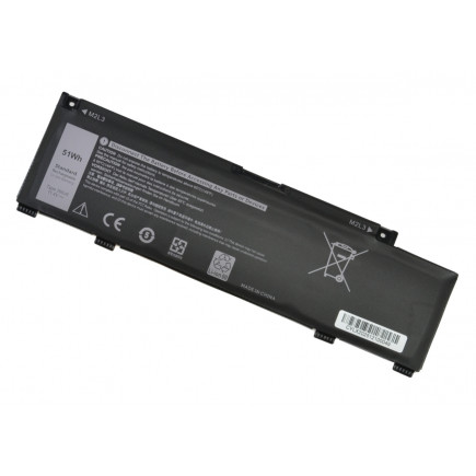 Batterie für Notebook Kompatibilní 0266J9 51Wh Li-poly 11,4V, schwarz