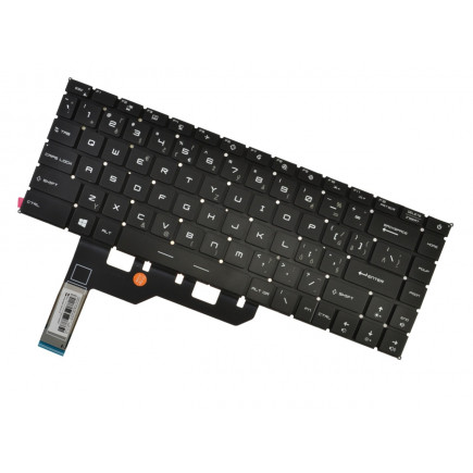 MSI Creator Z16 A11UET-093CZ Laptop Tastatur, ohne Rahmen, schwarz CZ/SK, mit Hintergrundbeleuchtung