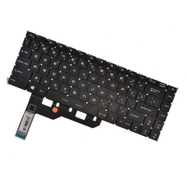 MSI Creator Z16 A11UET-093CZ Laptop Tastatur, ohne Rahmen, schwarz CZ/SK, mit Hintergrundbeleuchtung