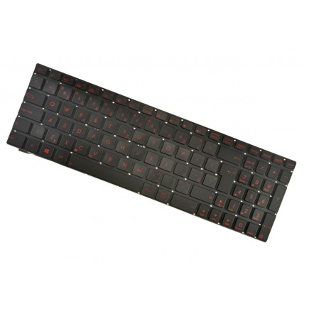 Asus N551JW/VW Laptop Tastatur, ohne Rahmen, schwarz CZ/SK, mit Hintergrundbeleuchtung