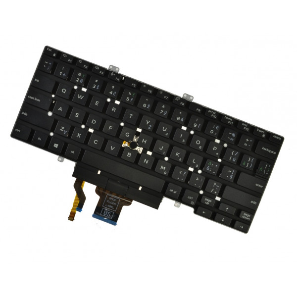 Dell Latitude 5400 Laptop Tastatur, tschechisch schwarz ohne Rahmen, ohne Hintergrundbeleuchtung
