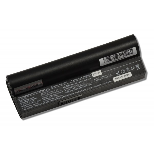 Batterie für Notebook Asus Eee PC 701SD 7800mAh Li-Ion 7,4V SAMSUNG-Zellen