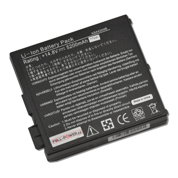 Batterie für Notebook Asus A4000K 5200mAh Li-Ion 14,8V SAMSUNG-Zellen